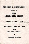 1958 Concert Programme